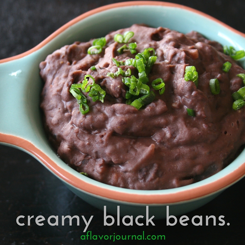creamy refried black beans recipe a flavor journal.
