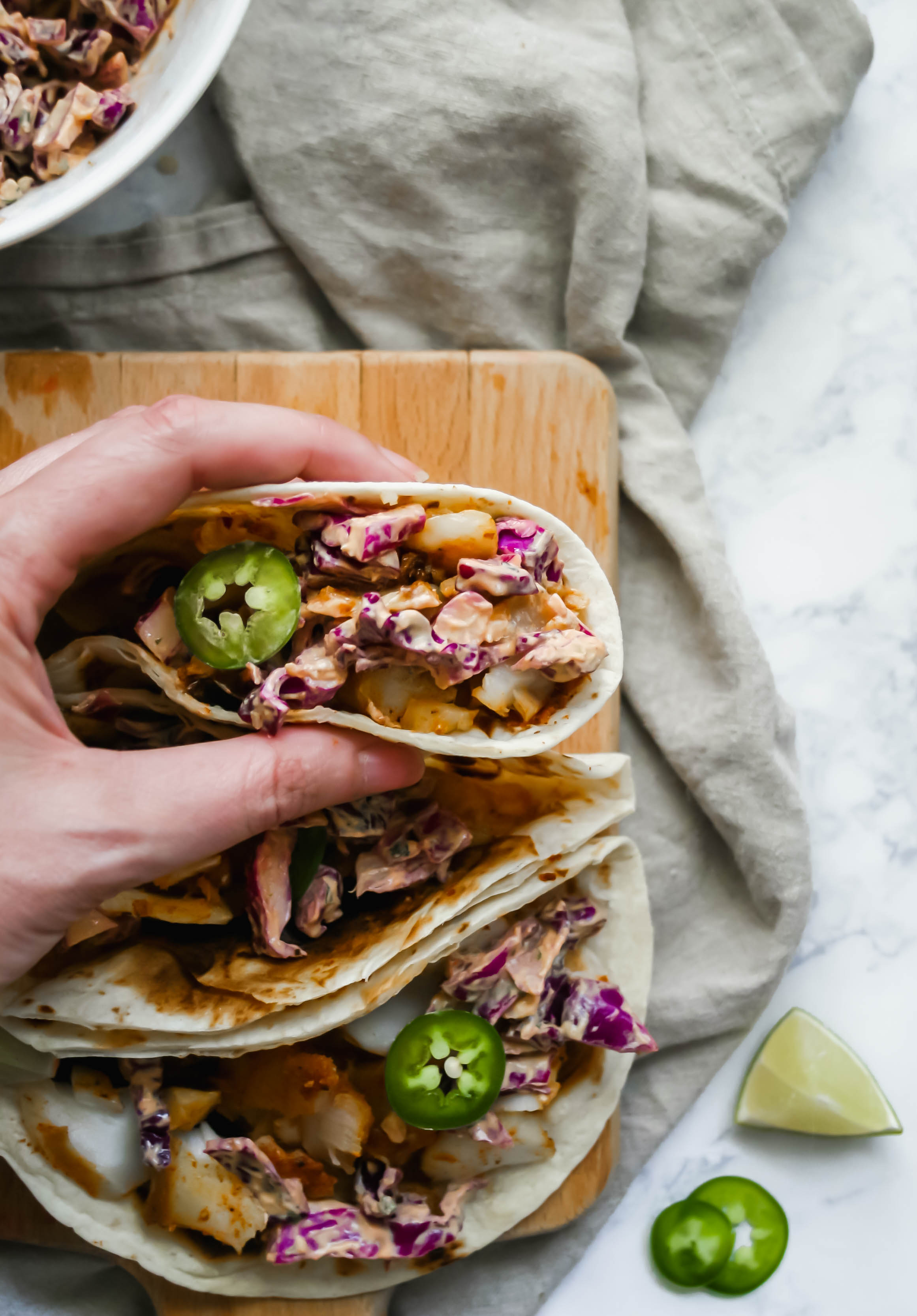 Fish Tacos With Crunchy Red Cabbage Slaw A Flavor Journal,Thermofoil Cabinets Peeling
