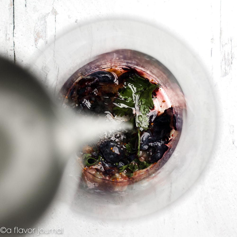 Blueberry Cilantro Margaritas A Flavor Journal