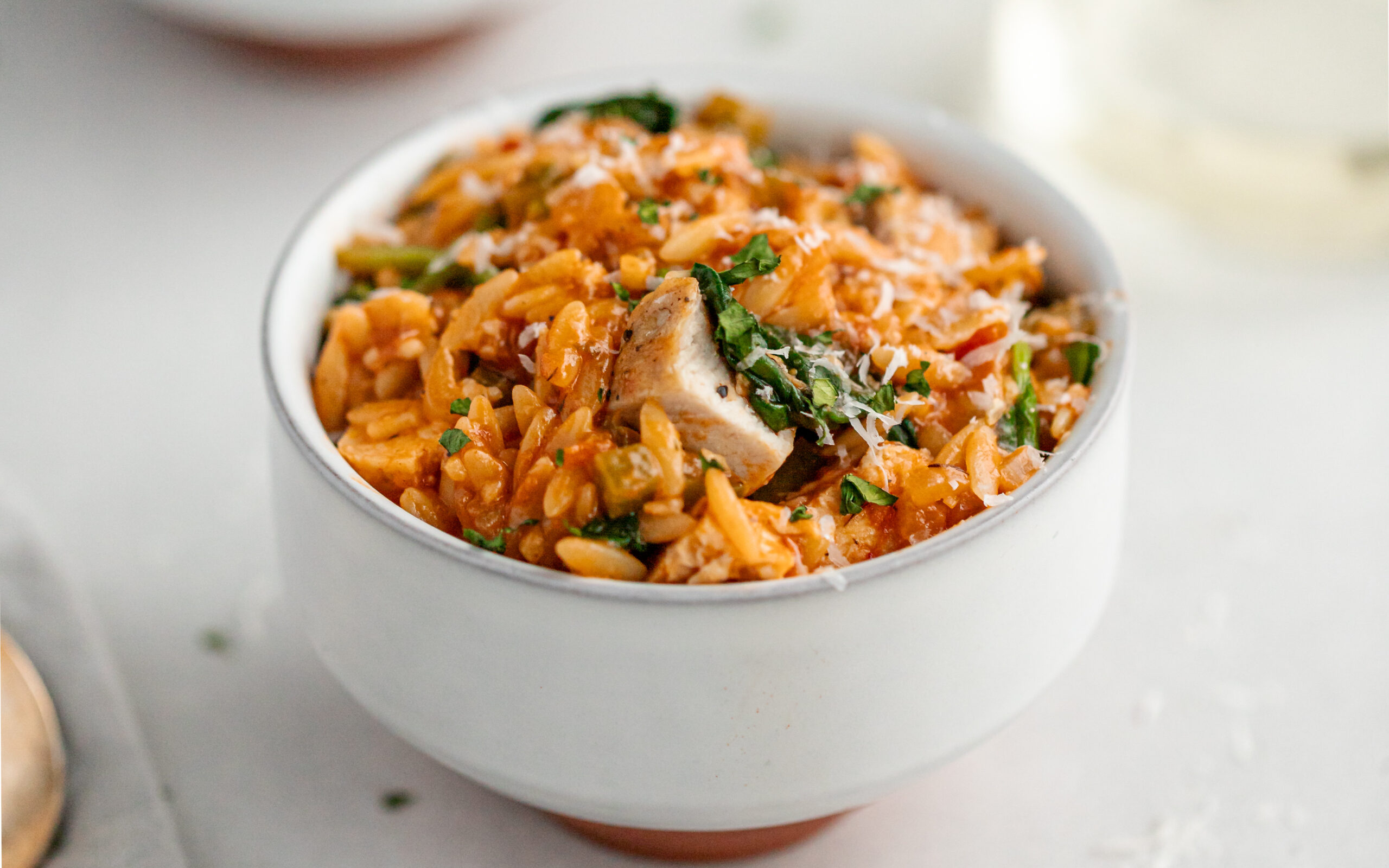 Cajun Chicken Orzo with Spinach A Flavor Journal