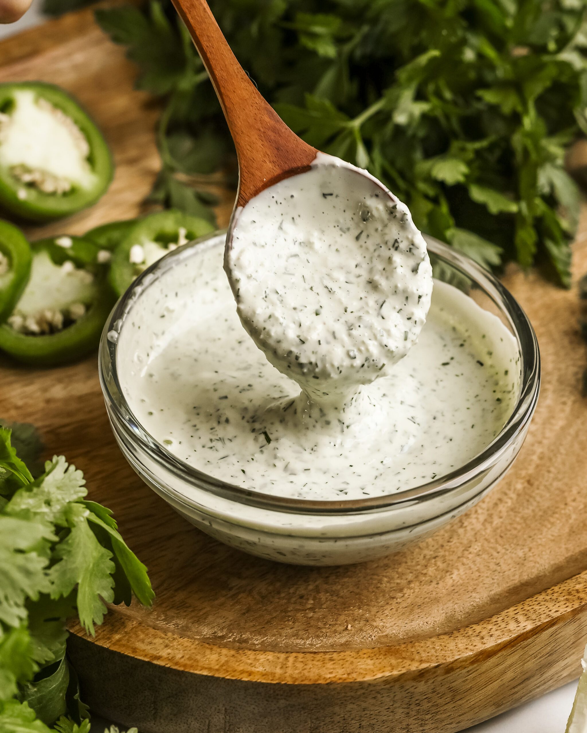 cilantro ranch dressing Healthy Cilantro Lime Ranch Dressing